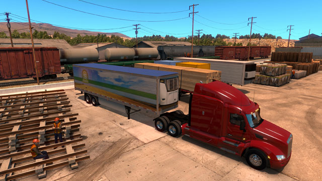American Truck Simulator Gameplay with 4 monitors