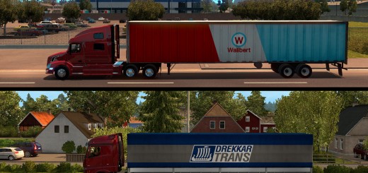 American Truck Simulator compares semi-trailer lengths with ETS2