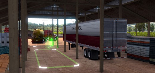 Trailer drop-off redesign with American Truck Simulator-2
