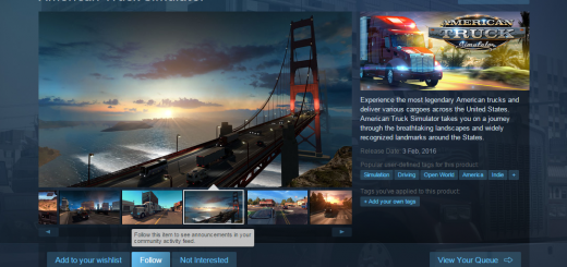 American Truck Simulator cooperation with Steam
