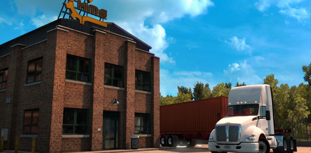 American Truck Simulator compares semi-trailer lengths with ETS2-1